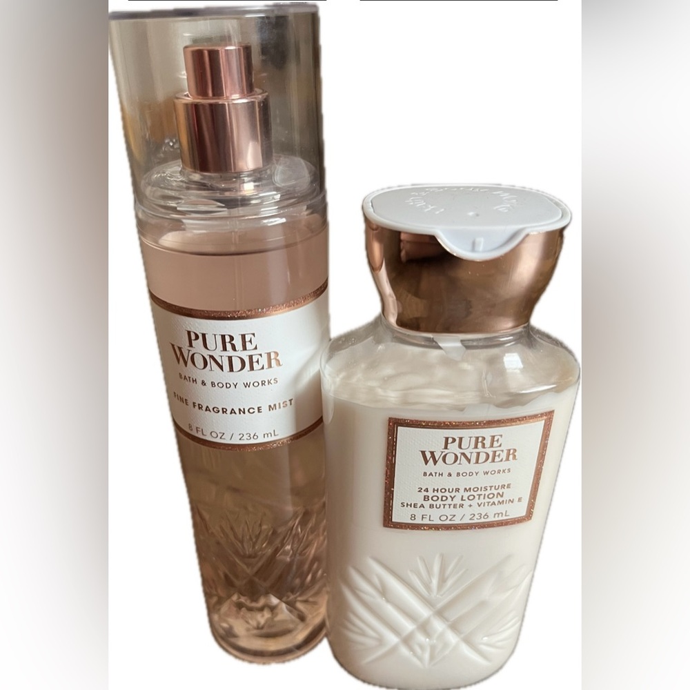 Bath & Body Works Pure Wonder Body Lotion & Fragrance Set. New with tags.
